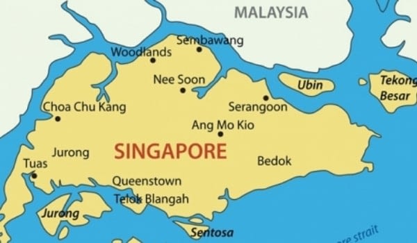 Vị trí địa lý của Singapore